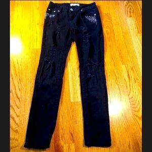 Designer Stylish Jeans Silver Diva Size 5 Low Rise​